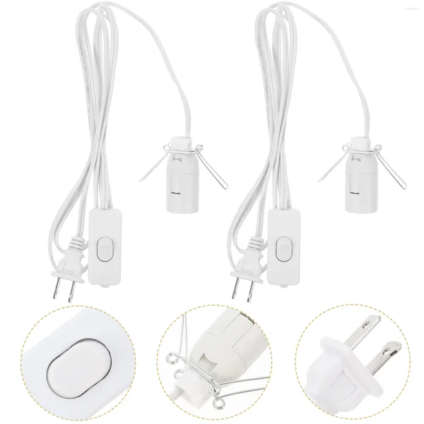 Fiori Decorativi 2 Pz E12 Lampada Di Sale Filo Accessori Luce Presa Spina Cristallo Presa Lampadina Rame