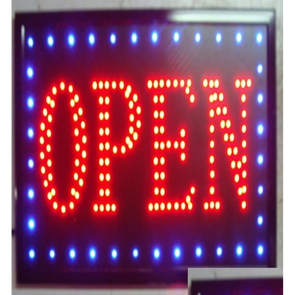 Quadros de Led Outdoors Tra Bright Neon Sign Open Animated Signs Billboard Size 5533Cm8520440 Drop Delivery Electronics Gadgets Dhhwh