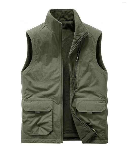 Gilet da uomo Abbigliamento Gilet da lavoro Cappotto Caccia Inverno all'aperto Motociclista Uomo imbottito Tattico Militare Sport Motociclista di lusso