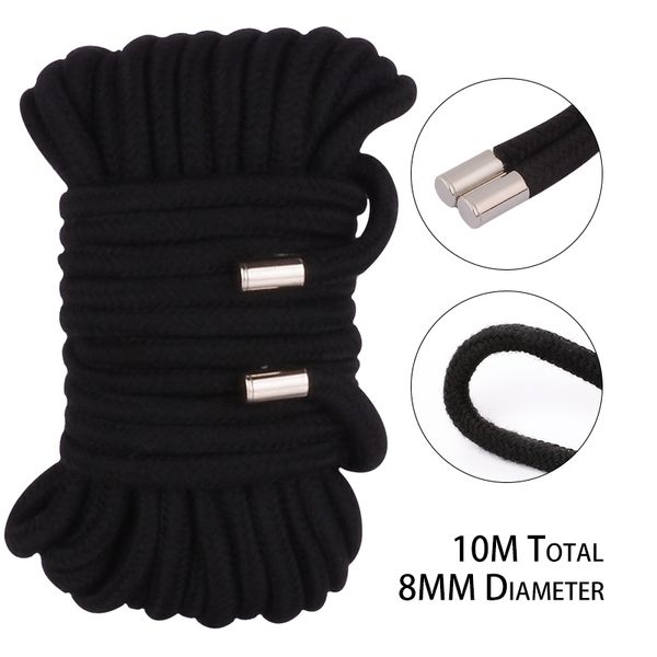 Giocattoli per adulti 10M 8MM Addensare Shibari Art Rope Bondage Slave Restraint Giocattoli del sesso per coppie Hogtie Fetish Harness Giochi per adulti Prezzo all'ingrosso 230804