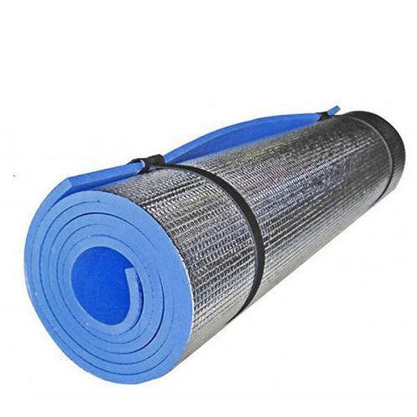 Yogamatten, Aluminiumfolie, EVA-Matte, rutschfest, für Gymnastik, Fitness, Pad für Outdoor, Picknick, Strand, Camping, feuchtigkeitsbeständig, 180 x 50 x 06 cm, 230814