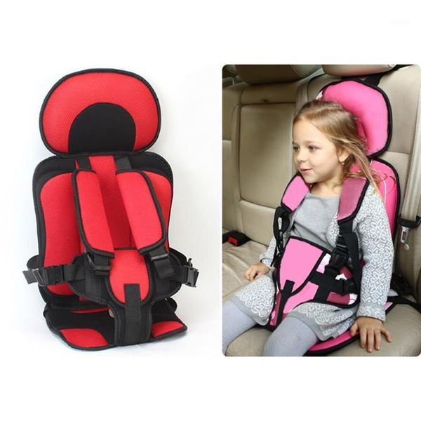 Sedie per bambini Cuscino Seggiolino per auto sicuro per bambini Versione aggiornata portatile Ispessimento Spugna per bambini Sedili per veicoli con imbracatura di sicurezza a 5 punti1225b