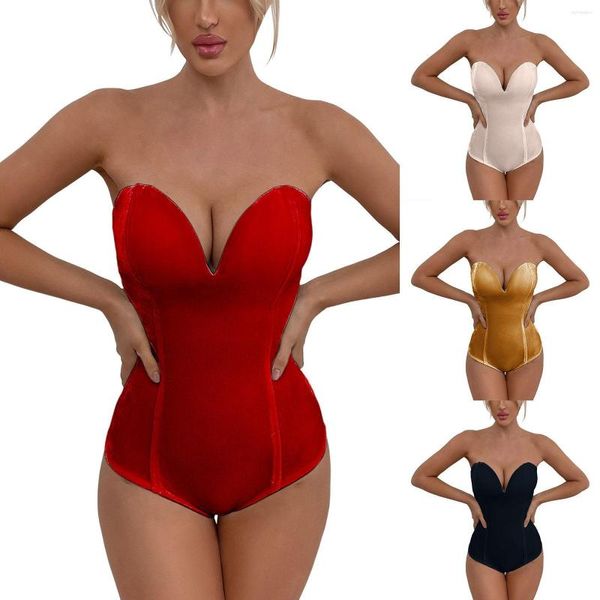 Damen-Shaper, modisch, sexy Winteranzug, ganz aus Samt, Oberteil, extra langes Taillentrainer-Korsett, Damen-Spitzen-Bodysuit, Körperglätter für Frauen