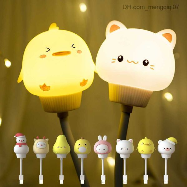 ТАМНКИ SHANGES Lights Симпатичная светодиодная chlidren USB Light Cartoon Cartoon Night для декор спальни для детской спальни.