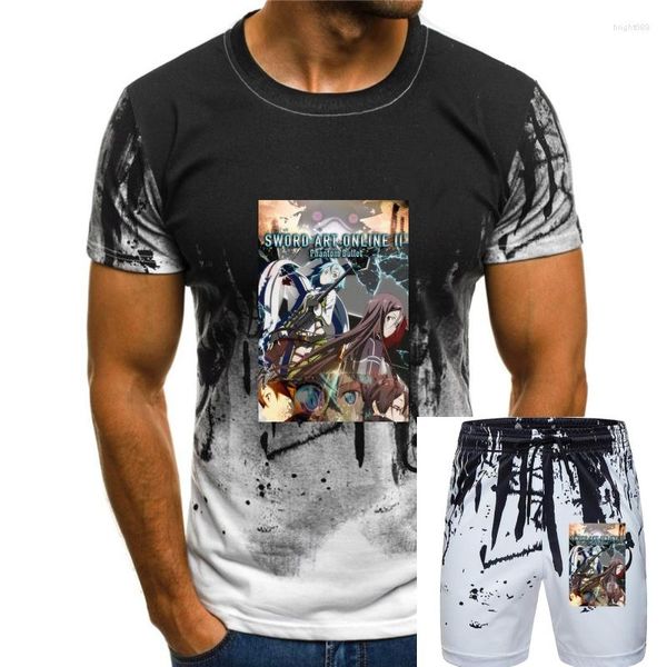 Мужские спортивные костюмы Sword Art Online II Аниме-шоу плакат Футболка S-2XL Summer Style Tee Tee рубашка