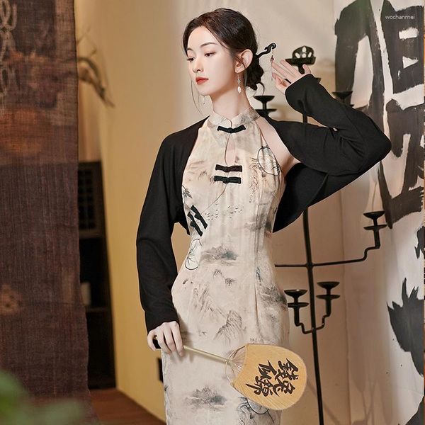 Freizeitkleider Bezauberndes Abendkleid im chinesischen Stil mit Qipao-Design und elegantem Charme für Hochzeiten, Partys