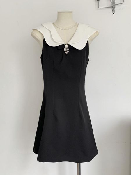 Casual Kleider Hohe Qualität Süße Nette Bogen Sommer Kleid Für Frauen 2023 Koreanische Elegante Mode OL Mini Party Französisch Luxus roben Vestidos
