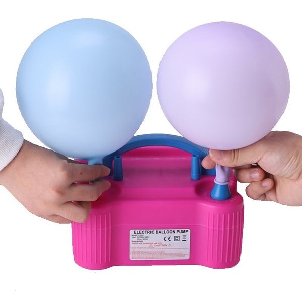 Diğer Etkinlik Partisi Malzemeleri Elektrikli Balon Hava Pompası Şişiricisi Çift-nole Globos Makine Hava Balon Üfleyici Parti Balon Kemeri Stand Standı Şişirilebilir 230804