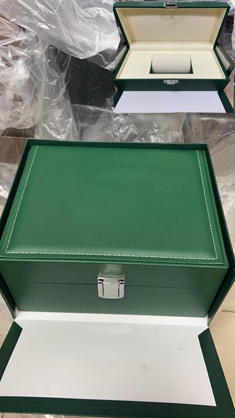Caixas de Relógios Caixas de Relógios Verde Escuro Caixas de Presente Especializadas AP'S Folhetos em Inglês Cartões Documentos Caixas de Relógios Suíços