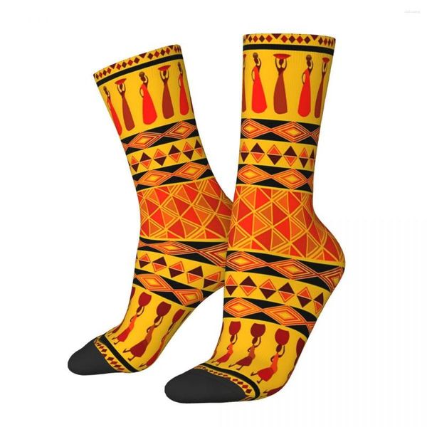 Herrensocken, ethnische Afrika-Männer, Herren, Damen, Herbststrümpfe, Polyester