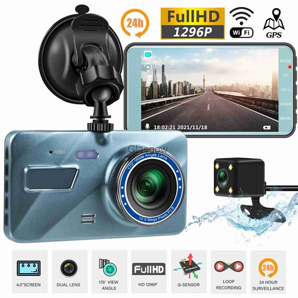 Car DVRS CAR DVR WIFI DASH CAM 40 FULL HD 1080P задний вид камеры зеркальный цикл Video Record