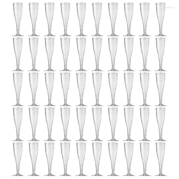 Tazze Piattini Cocktail Flauti usa e getta in plastica Champagne 50x Bicchieri Articoli per matrimoni Feste Feste per