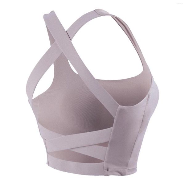 Yoga Outfit Compression Reggiseno push-up senza ferretto Skin Friendly Body Shaper per sport Corsa Allenamento NOV99