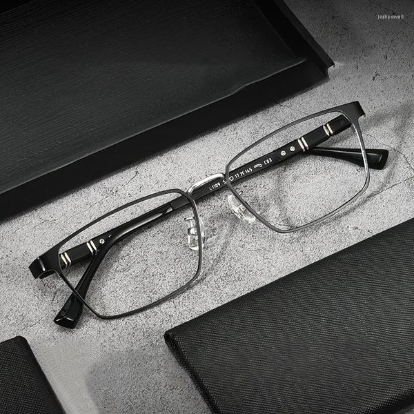 Sonnenbrille Ochki Reines Titan Brillengestell UV400 Damen Korrektionsbrillen Optische Brillen Antireflex
