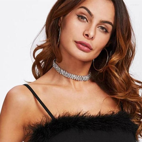 Choker Fashion Luxury Shining All Allestone Ожерелье Женское хрустальная вечеринка воротнич