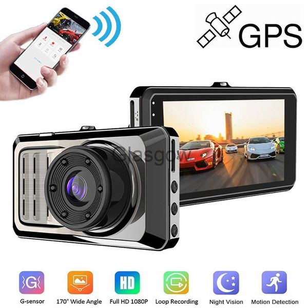 Araba DVRS Araba DVR Wifi Dash Cam Full HD 1080p Arka Görünüm Kamera Video kaydedici Kara Kutu Gece Görüş