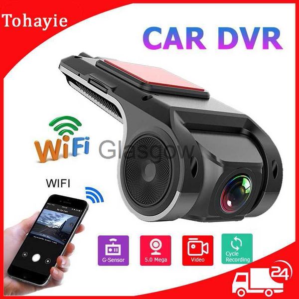 CARRS DVRS HD 1080P WiFi Camera Dash Cam Android USB Video Recordadores de vídeo 170 Visão noturna de grande angular Gsensor Car Câmera DVR Camera Recorder X0804 X0804