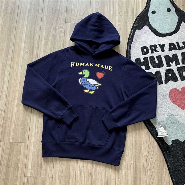 fw Human Made Duck Print Hoodie Herren Damen 1 1 Hochwertige Sweatshirts Pullover T230806