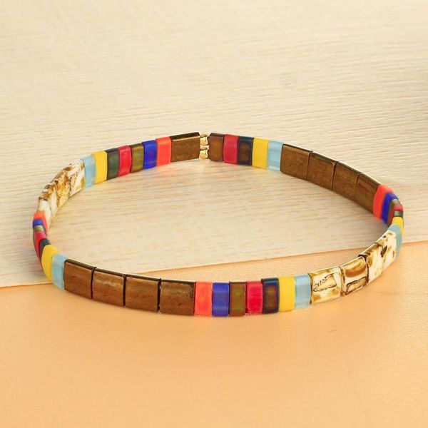 Charm-Armbänder C.QUAN.CHI Freundschaft Tila Perle handgemachter Schmuck Stretch bunt für Frauen Großhandel