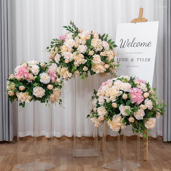 Dekorative Blumen, künstliche große Rosenkugel, Hochzeit, Zuhause, Hintergrunddekoration, Blumenparty, Bühnenlayout, Anzeigeanordnung