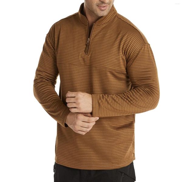 Männer Hoodies Casual Sportswear Sweatshirts Tactics Sweatshirt Radfahren Unterhemd Einfarbig Pullover Stehkragen Sudaderas