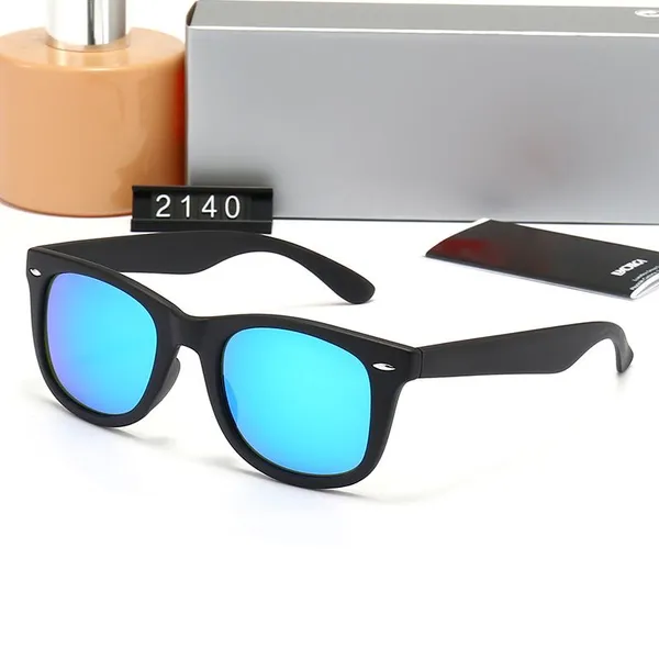 Novos óculos de sol polarizados clássicos femininos designers de luxo liga metal polaroid hd lente de vidro temperado lente retro copos de sol com caixa e2140 18 cor