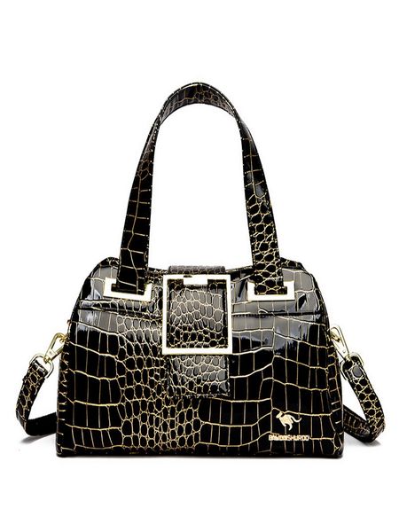 HBP Luxury Designer Handbag Brand Crossbody Bags for Women 2023 New Crocodile enverned leather BLACK Shoulder Bags Casual Tote Bag Bolsos