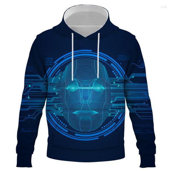 Männer Hoodies AI Intelligente Bild Männer Frauen Kinder Mode 3D Gedruckt Sweatshirts Pullover Junge Mädchen Kinder Streetwear Coole Jacke