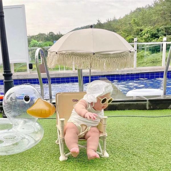 Guarda-chuva INS Renda Proteção UV Guarda-chuva Bohemian Infantil Carrinho de Bebê Guarda-sol Protetor Solar de Praia para Bebês