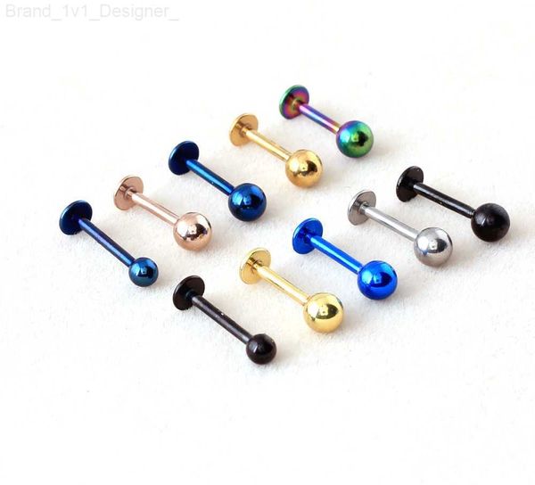 Labret Angh Lip Stud Bar 316L in acciaio inossidabile 16G popolare per piercing Piercing Cartiliage Tragus Monroe Chin Helix Wholesale L230806