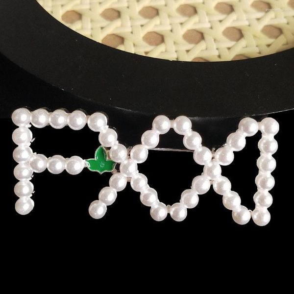 Broches artesanais de pérola branca de alta qualidade FXXI para joias femininas