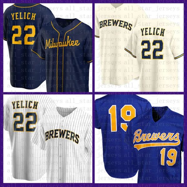 Custom men women Milwaukee''Brewers''Baseball Jersey Custom 22 Christian Yelich 19 Robin Yount 6 Lorenzo Cain 8 Ryan Braun 21 Travis Shaw 12 Aaron Rodgers