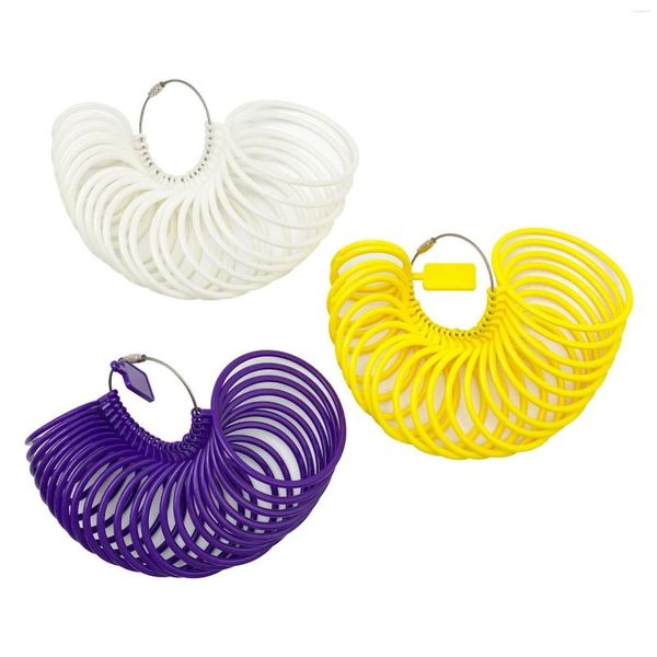 Pochettes à bijoux Bracelet en plastique Bague Règle Outil de mesure de la taille du poignet Jade Mouth Trial Wear