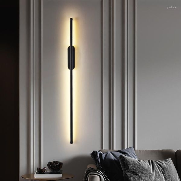 Wandleuchte 18W einfache moderne 60cm LED-Streifen kreative Wohnzimmer Sofa TV Schlafzimmer Nachttisch Hintergrund AC220V-240V