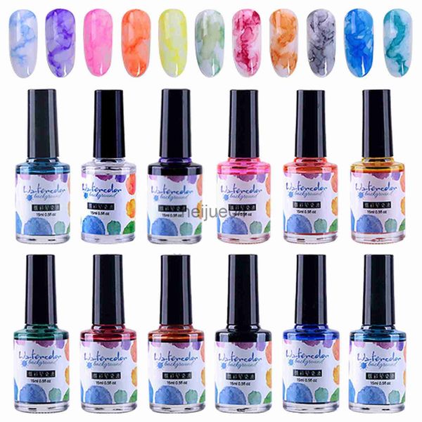 Nagellack-Gel-Nagellack-Set mit Basis- und Decklack, Nagelzubehör, Nagellack-Gel-Farbstoff, schrittweiser Wechsel, japanisches Nagel-DIY-Material, Wasser x0806