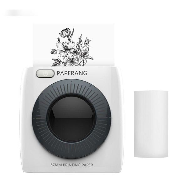Tragbarer Mini-Fotodrucker 300 dpi BT kabelloser Thermodrucker für Fotos, kompatibel mit Android iOS Windows Mac