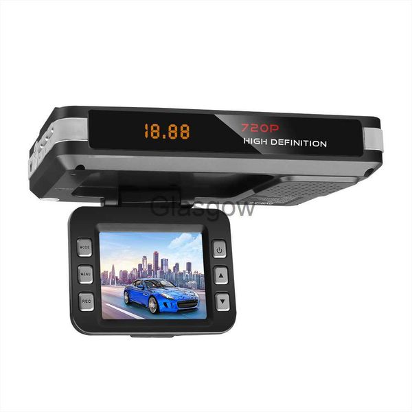 Auto DVRs 9V ~ 24V 2 In 1 Auto DVR Dash Kamera 6 Sprachen Fahren Recorder Video Kamera fahren Radar Detektor Dash Cam Mit Nachtsicht x0804 x0804