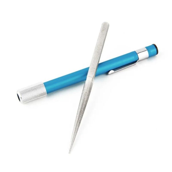DMD Tools Affilacoltelli professionale per affilare i coltelli Tasca a forma di penna Affilacoltelli per affilare i coltelli Affilacoltelli Scalpello Strumento per la pesca della mola DHL