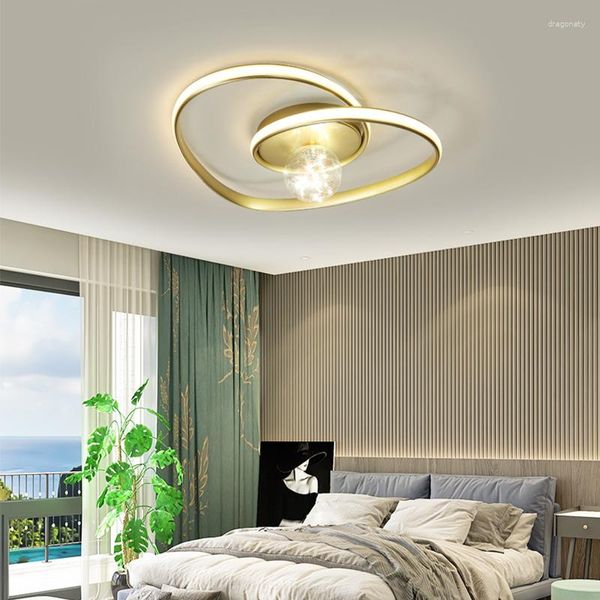 Plafoniere Modern Nordic Light Lampada da camera da letto di lusso Soggiorno creativo Semplice illuminazione a LED principale