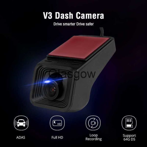 DVRs de carro Ownice HD 1080P Gravador de vídeo de carro com visão noturna Full Dash Cam Dash Cam Mini ADAS Car DVR Camera x0804 x0804