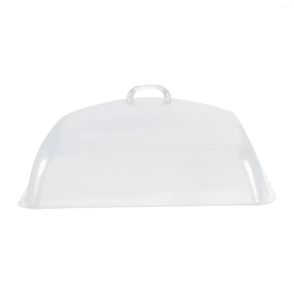 Geschirr-Sets, runder weißer Esstisch, transparenter Deckel, staubdichte Abdeckung, Schutzfolie, praktische Kuchenkuppel, Brot aus Kunststoff