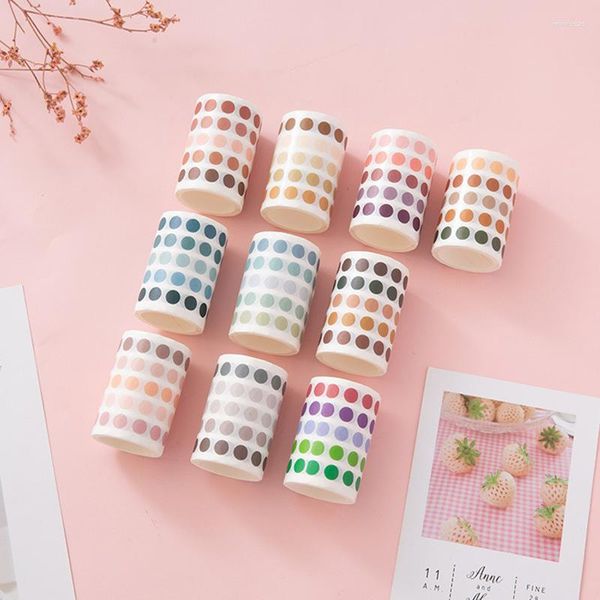 Confezione regalo 60Mm 3M Nastro Washi a pois a colori sfumati per diario Scrapbooking Nastri per mascheratura fai da te Forniture per etichette adesive per diario scolastico carino Kawaii