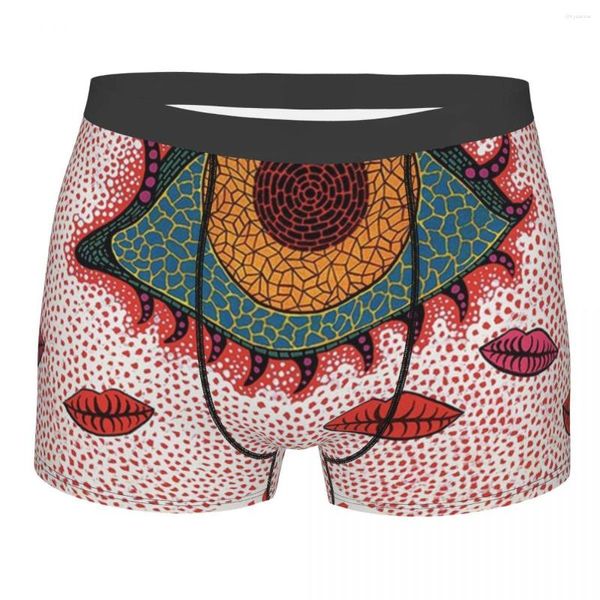 Unterhosen Männer Yayoi Kusama Japanische Unterwäsche Kunst Malerei Sexy Boxer Briefs Shorts Höschen Männlich Polyester Plus Größe