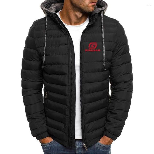 Herren Hoodies Motorcycles Gasgas gedruckte Modejacke Langarm Kleidung warm 7 Farben gepolstert dicke Schlank