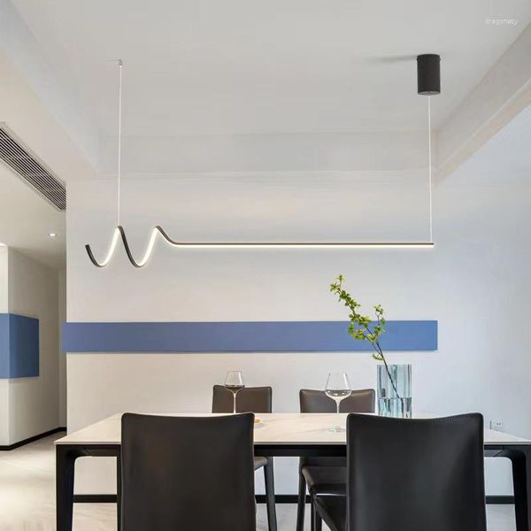 Lâmpadas pingente lustre de led moderno regulável para mesa sala de jantar acessórios de cozinha luzes minimalista decoração de casa luminárias