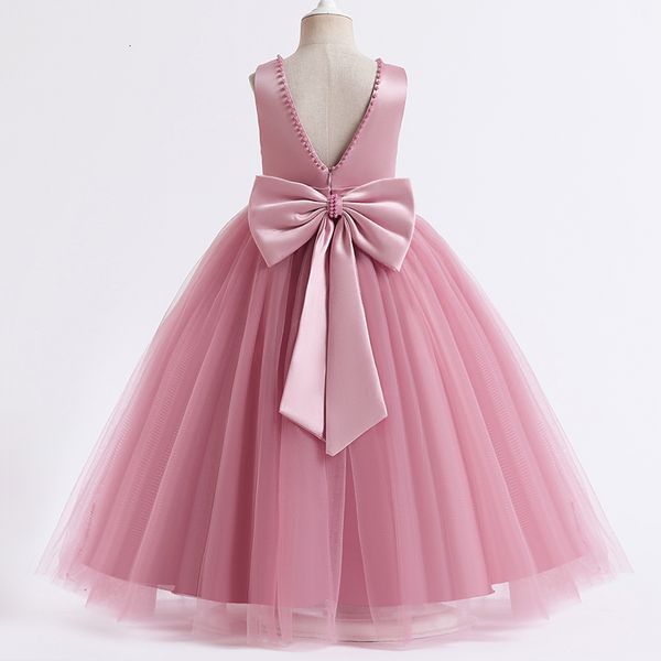 Mädchenkleider 514 Jahre Mädchen Prinzessin Kleid Mädchen Zeremonie Langer Abschlussball Rosa Kinder Abendgesellschaft Vestidos Blumenmädchen Hochzeit Festzug Kleid 230804