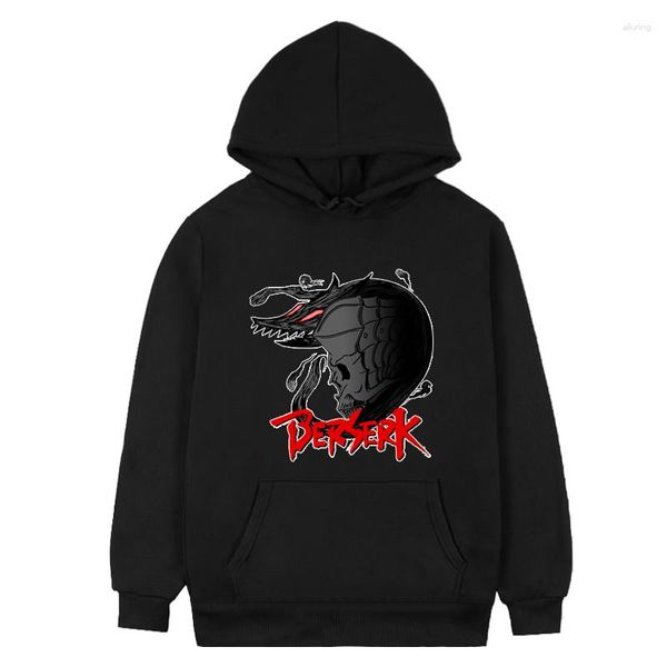 Erkek Hoodies Siyah Kılıççı Berserk Erkekler bağırsaklar manga gatsu kurban zodd anime hediye yaratıcı uzun kollu üst eşsiz hip-hop sweatshirt sevimli