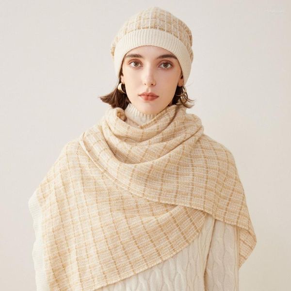 Schals 2023 Mode Winter Frauen Schal Warme Tücher und Wraps Dame Feste Weibliche Hijab Stolen Lange Kaschmir Pashmina Foulard Stricken
