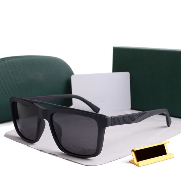 Designer-Sonnenbrille für Herren und Damen, Outdoor-Sonnenbrille, UV400, Unisex, polarisierende Sonnenbrille, Lunette Homme, Vollformat, passende Box, Luxusbrille