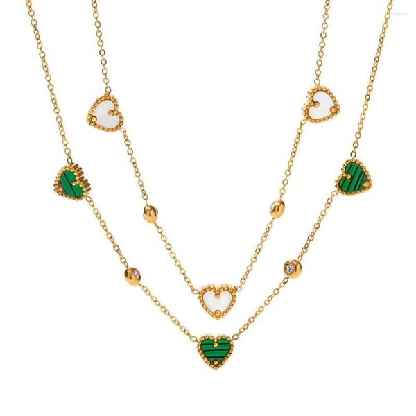 Цепочки в стиле Стиль Простые трехслойные женские ожерелье для женщин для женщин.